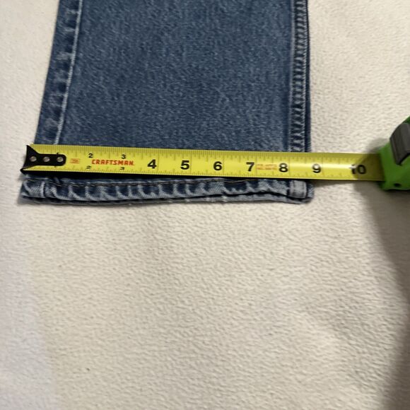 Levis 505 Straight Leg Jeans Mens 38x30 Blue Regular Fit   Made in USA - Picture 5 of 10